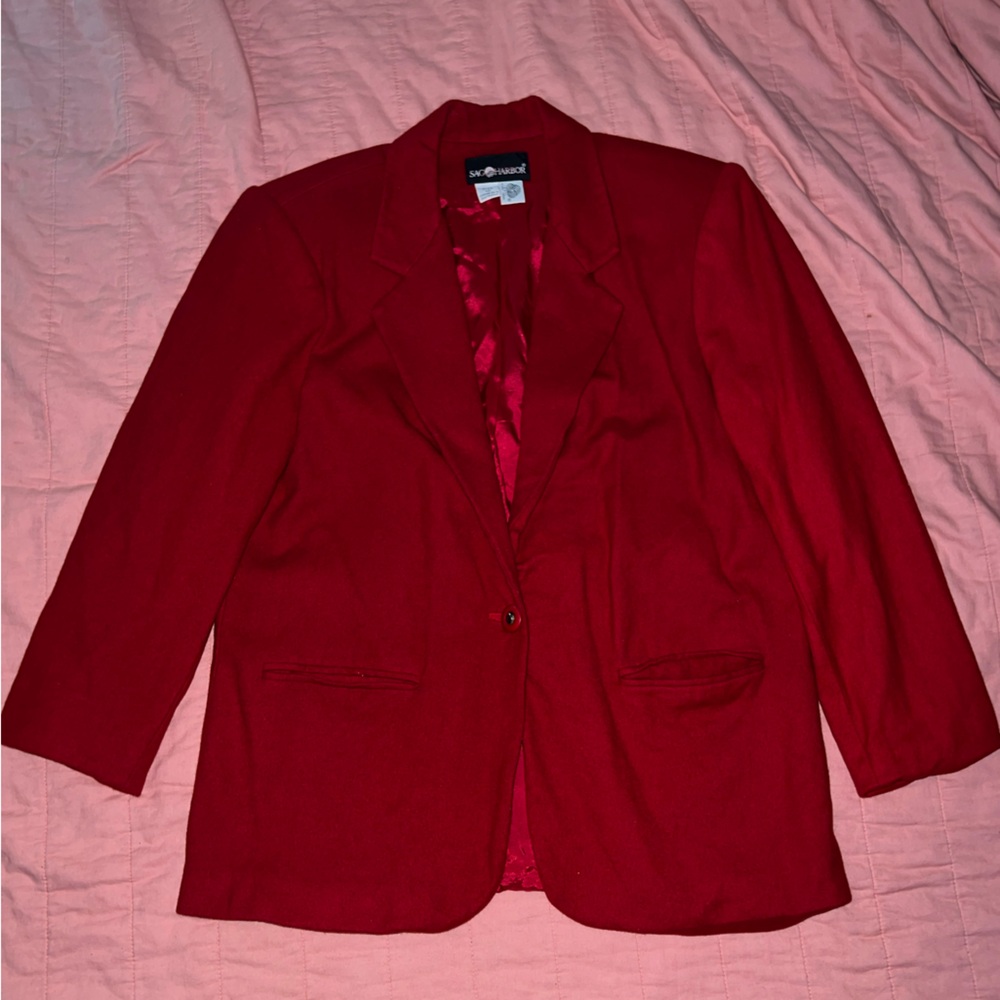 Sag Harbor Vibrant Red Blazer